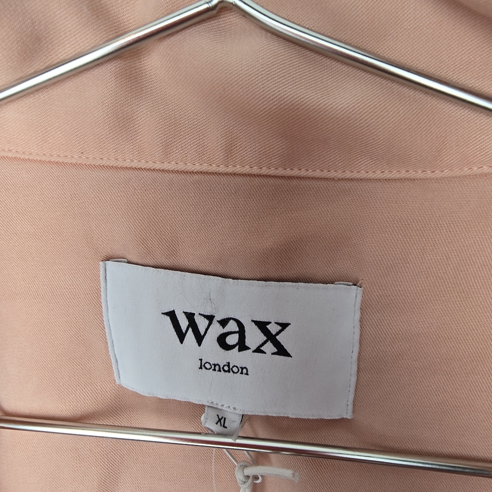 Wax London Men's Peach Short Sleeve Shirt NWT Size XL - Picture 3 of 6
